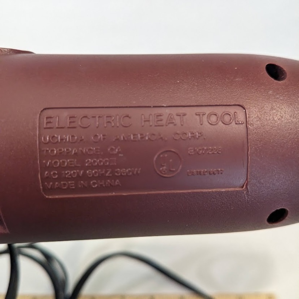 Marvy Uchida Embossing Heat Tool Model 2000II Purple Crafting Tool w/ Box Works - Picture 5 of 10